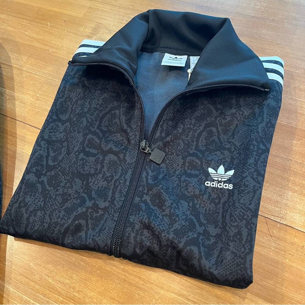 ADIDAS Women's Black Snake Print Firebird Track Suit - Picture 7 of 15